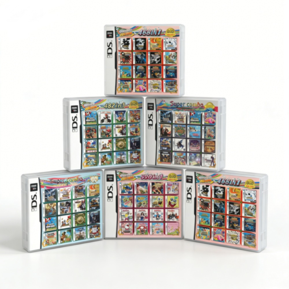 Gaming Handheld Accessories - •Pokem0n Temalı Çoklu Oyun Kartuşu DS/3DS/NDSL/2DS