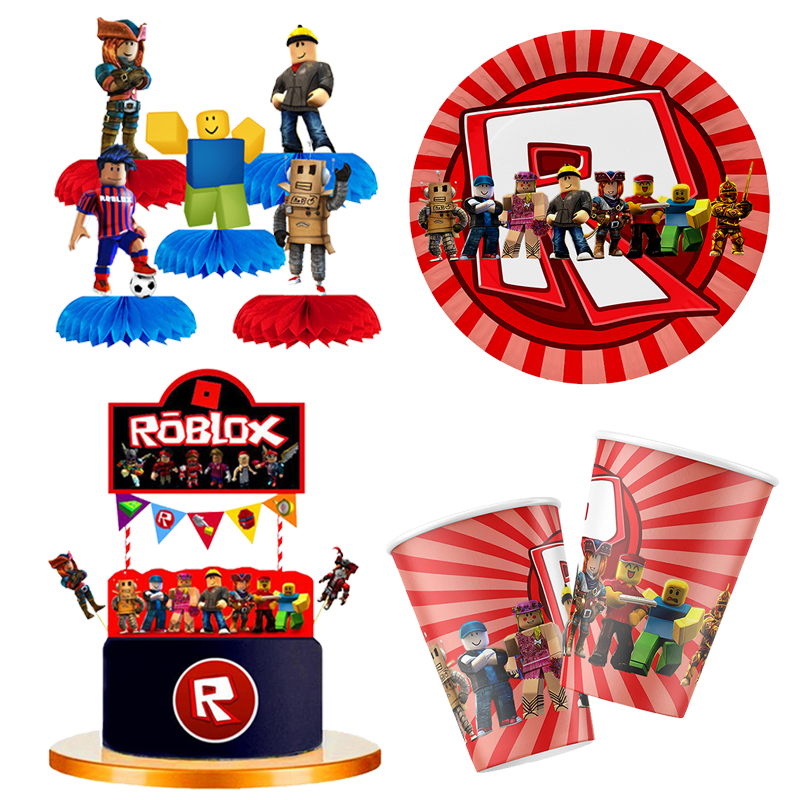 Gaming Accessories Roblox - Roblox tema doğum günü partisi kağıt
